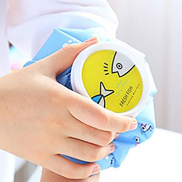 냉온 찜질 주머니 핑크 주머니 보온 무릎 냉 온 온수