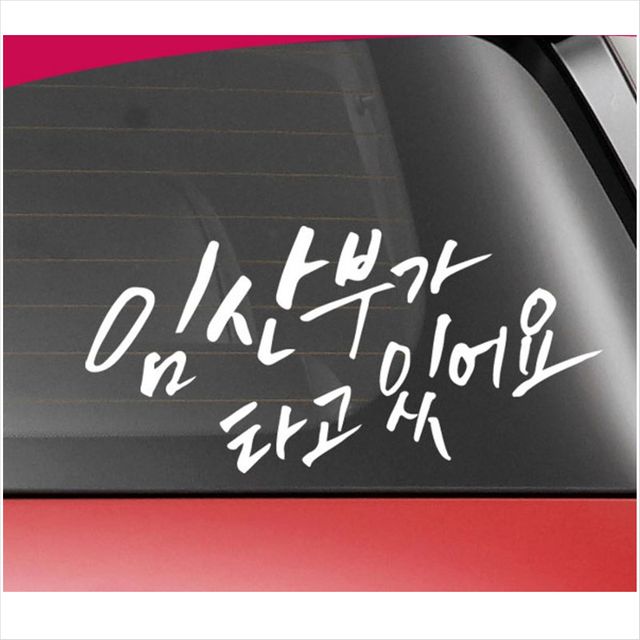 임산부 차량용 스티커 데칼, 안전 표지 차량용 스티커
