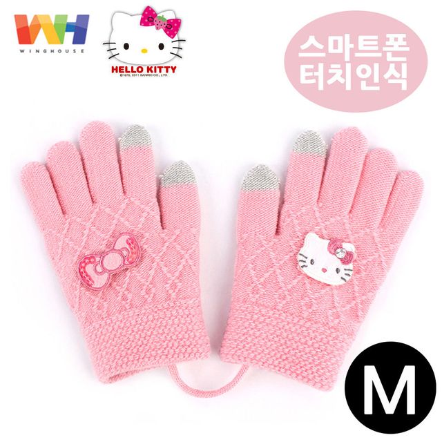 윙하우스 헬로키티 스마트 M 펄 터치장갑