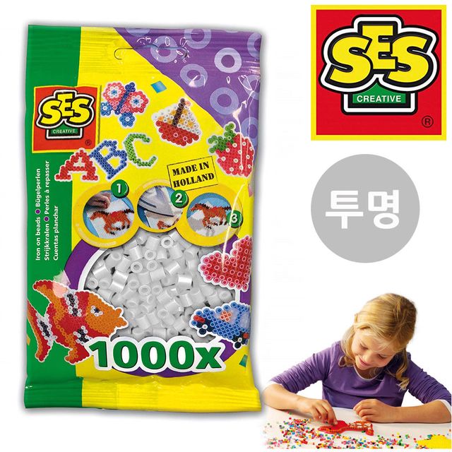 SES 비즈세트 비즈 1000pcs 비즈 투명 00730
