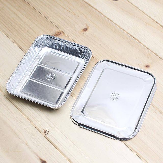 TBZ 소풍용 은박도시락 B세트 5P 20x15cm 스파게티용기