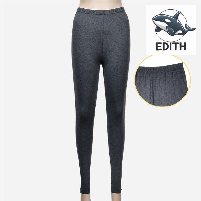 여성 편안한 그레이 레깅스 집에서 입는 일상