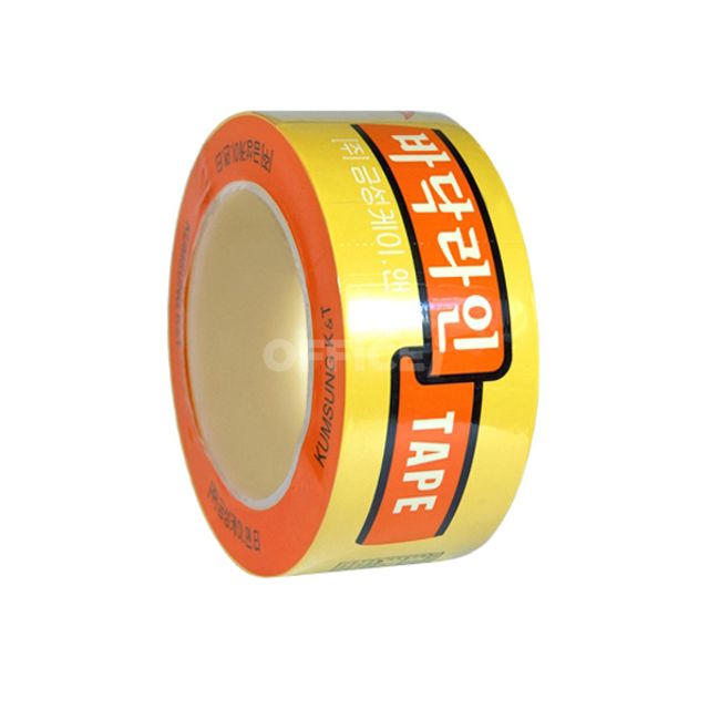 바닥라인테이프 노랑 48mm 노란색테이프 노랑테이프