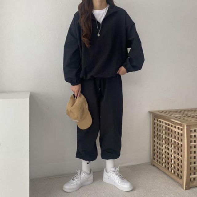 세트 여자츄리닝 여자트레이닝코디 트레이닝복 편안한