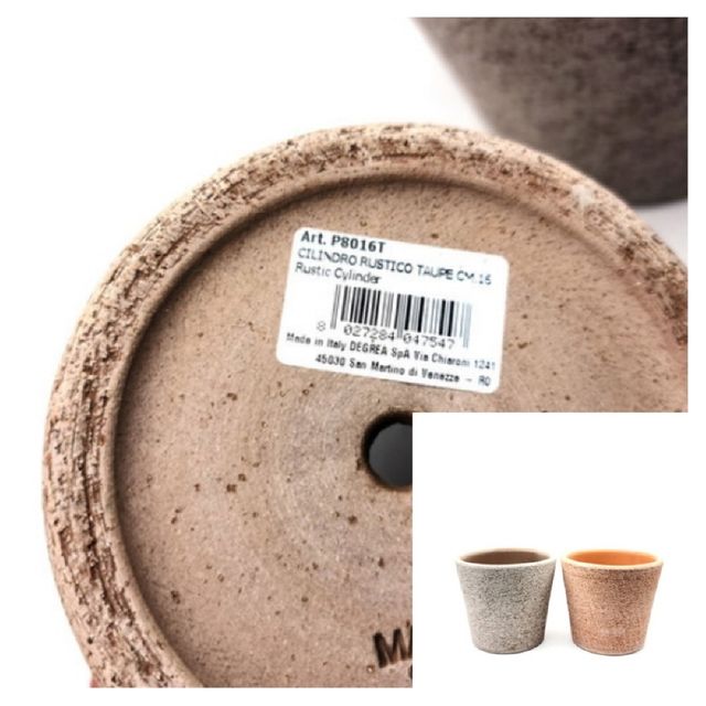 이탈리아 러스틱 수제 토분 실린드로 16x14cm 수제토분 수제화분 이태리토분 이테리화분