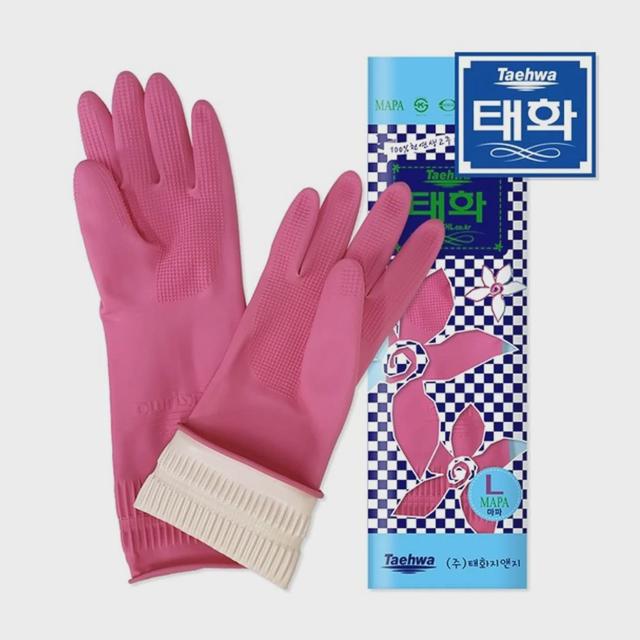 태화 마파 고무장갑 L - 천연 생고무 조리 설거지 장갑
