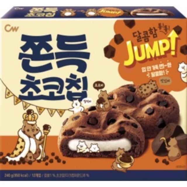 청우 쫀득초코칩 240g 12입