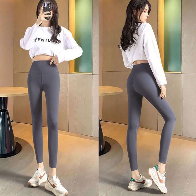 고탄력 원단 여성 외출 홈트 트레이닝 9부 레깅스