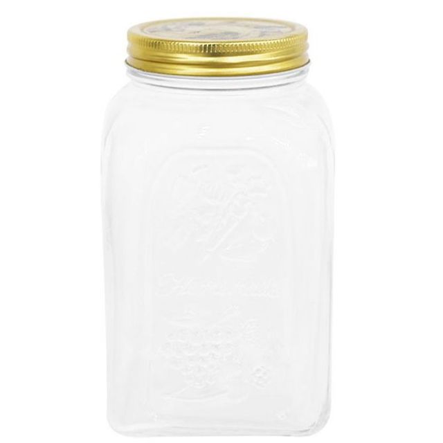 파사바체 유리 밀폐용기 1500ml 잼병 소스 보관용기