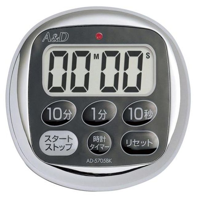 에이앤디 타이머 AD-5705BK, 주방 학습용 알람시계