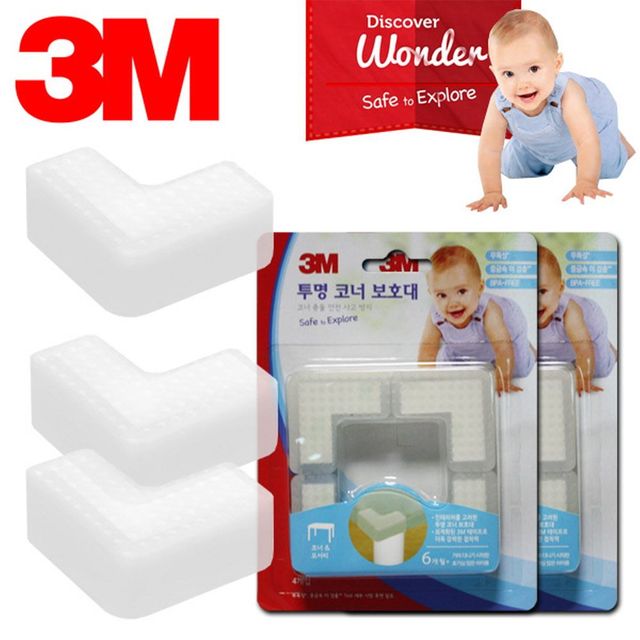 모서리 3M 코너보호대 8P 투명 어린이집 쓰리엠 어린
