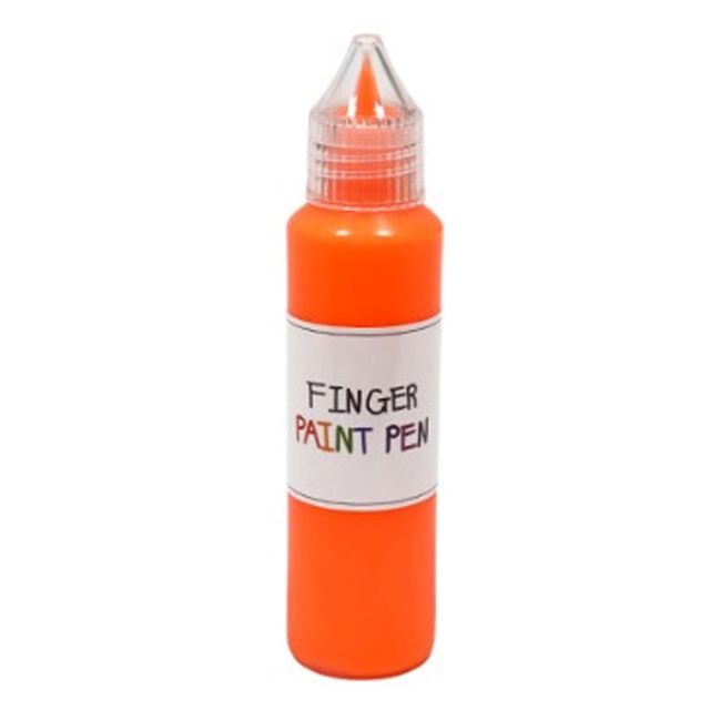 50ml 낱색 형광 핑거 페인트펜 주황