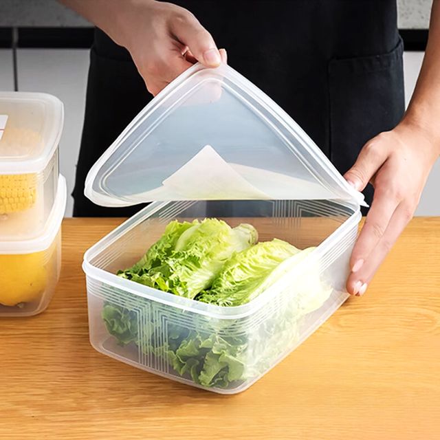 냉장 반투명 보관통 플라스틱용기 3L 밀폐 1P