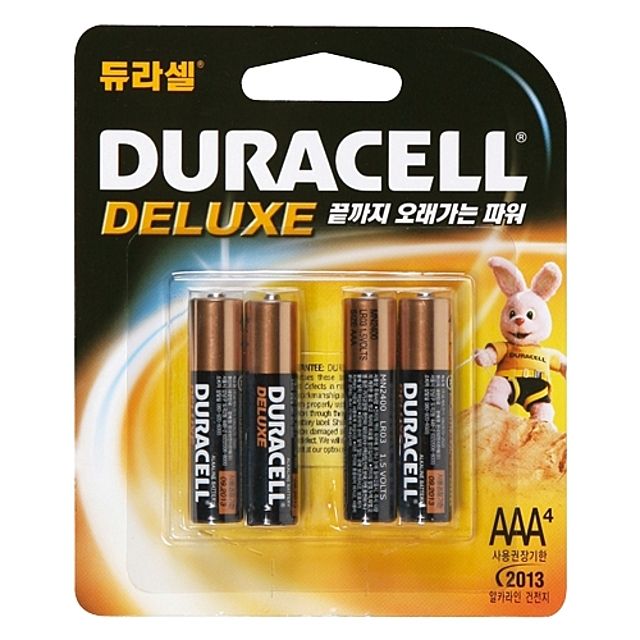 문구사무/듀라셀 알카라인 디럭스 건전지(AAA4)