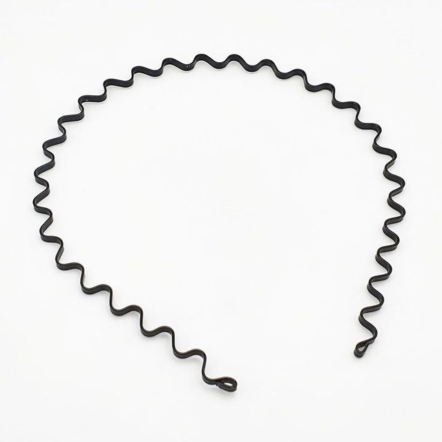 3mm 머리띠 철 웨이브