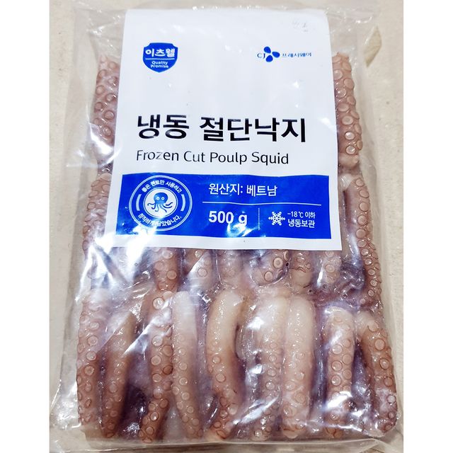 이츠웰 절단낙지(M 500g) X6 절단낙지 냉동수산물 수