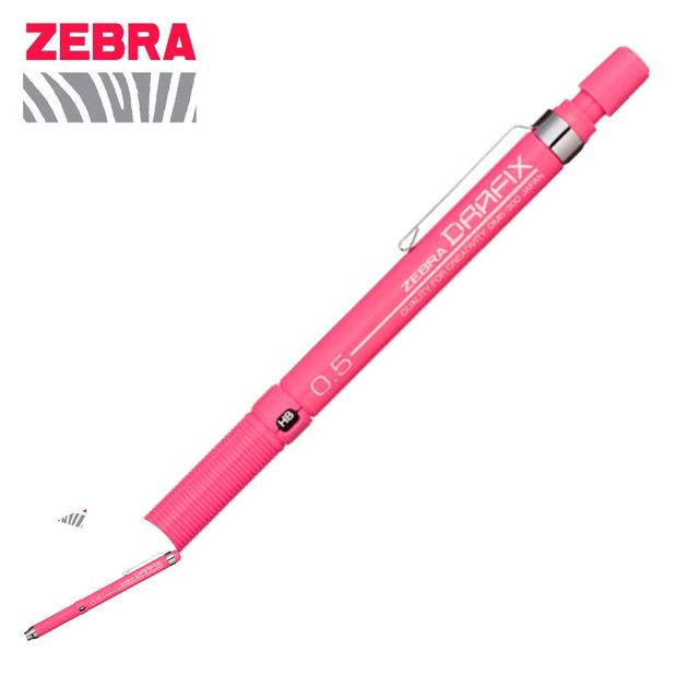 초등샤프 사무용샤프 핑크 드라픽스 F 칼라 샤프 0.5mm