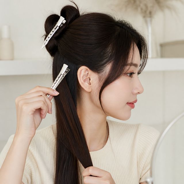 헤어 액세서리 메탈 집게핀 미용실 고정 핀