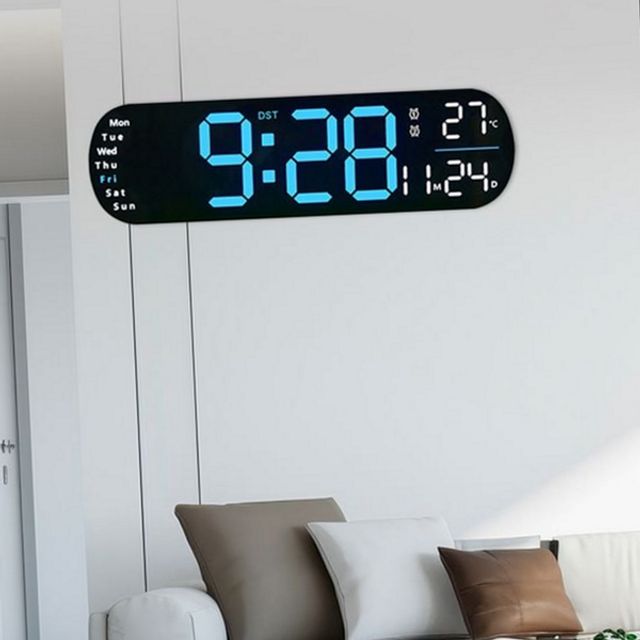 벽 인테리어 시계 led 디자인 디지털 센서 무드등
