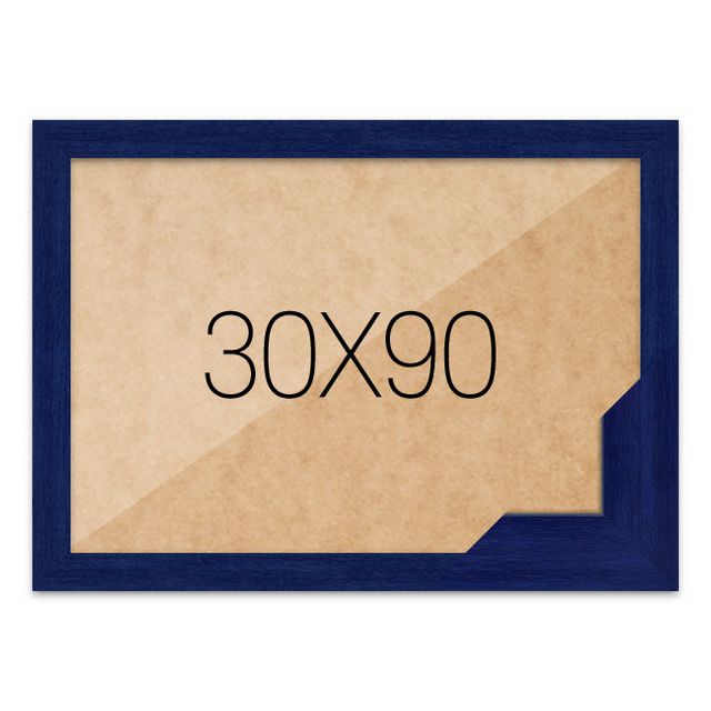 퍼즐액자 30x90 고급형 우드 블루
