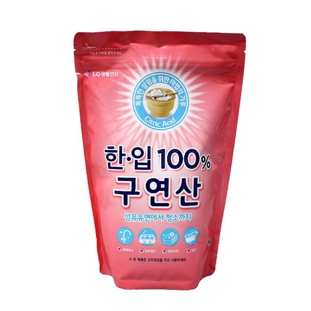 IS 생활건강 한입 구연산 1KG - 세탁 청소용 천연 구연산