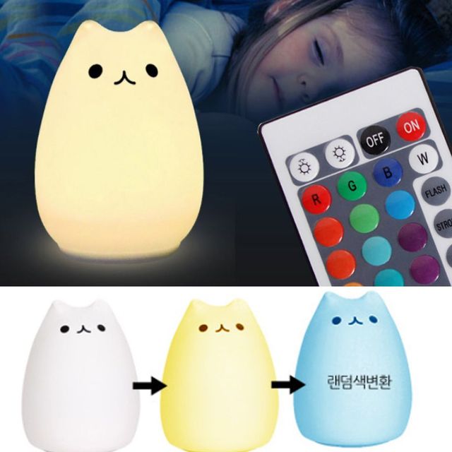 아이방조명무드등 COB 조명등 고양이 아이방조명등