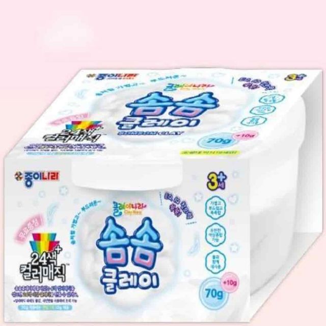 솜솜클레이 70g 클레이놀이 미술놀이 클레이아트 미니어처만들기