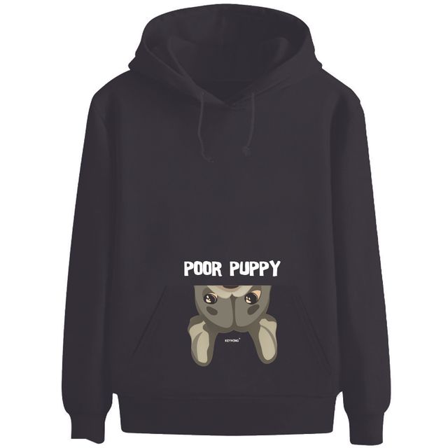키밍 Poor Puppy 캐릭터 후드티 커플티 가족티