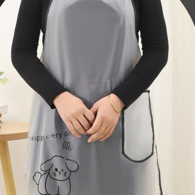 원피스 미용실 앞치마 주방 방수 어린이집 카페 포켓 멀티