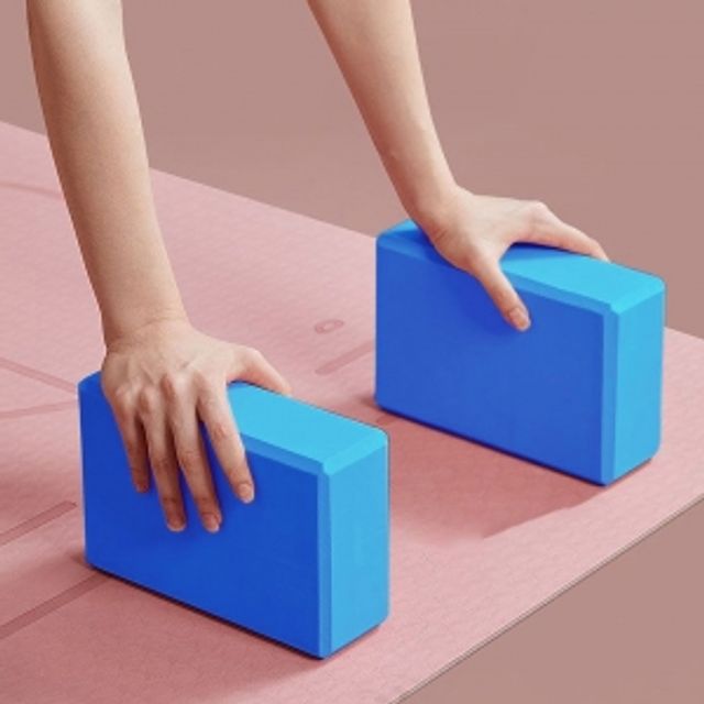 밸런스EVA요가블록2p세트(블루)스트레칭폼블럭