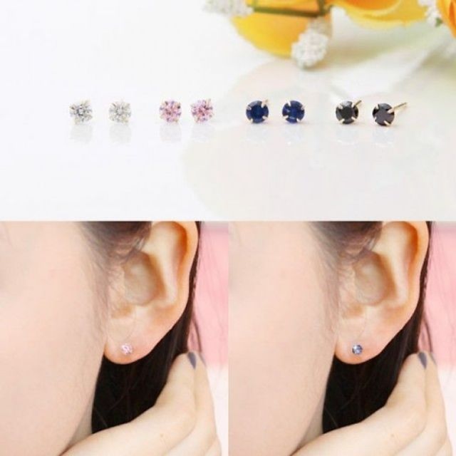 14K 골드 3mm 심플 원터치 귀걸이 여자 선물 추천