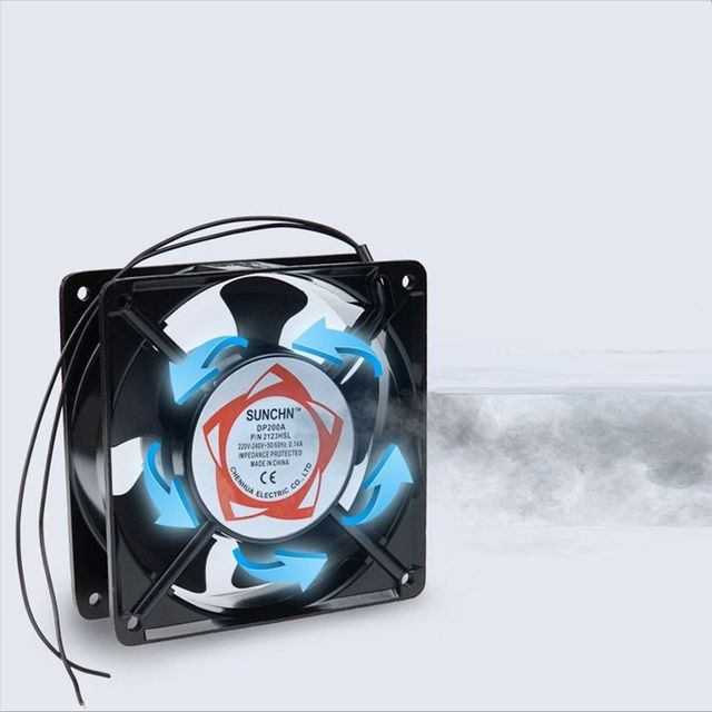 Coms 사각쿨러 AC220V 전원제작용2선 120mm20W 슬리브