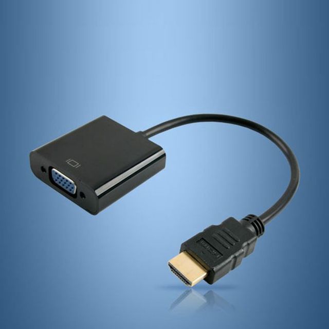 HDMI 컨버터 HDMI to VGA 오디오 미지원 케이블 일체