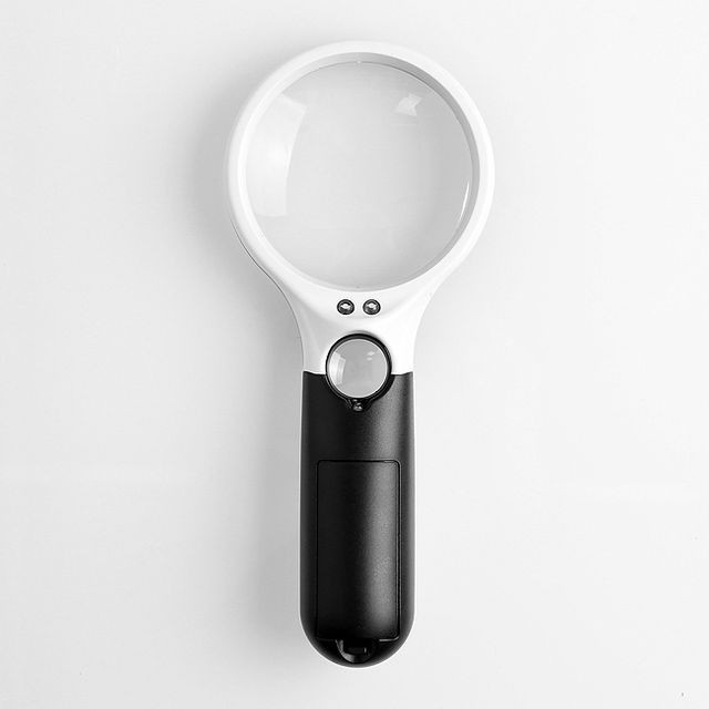 LED라이트 2구 돋보기 고광도 핸디확대경