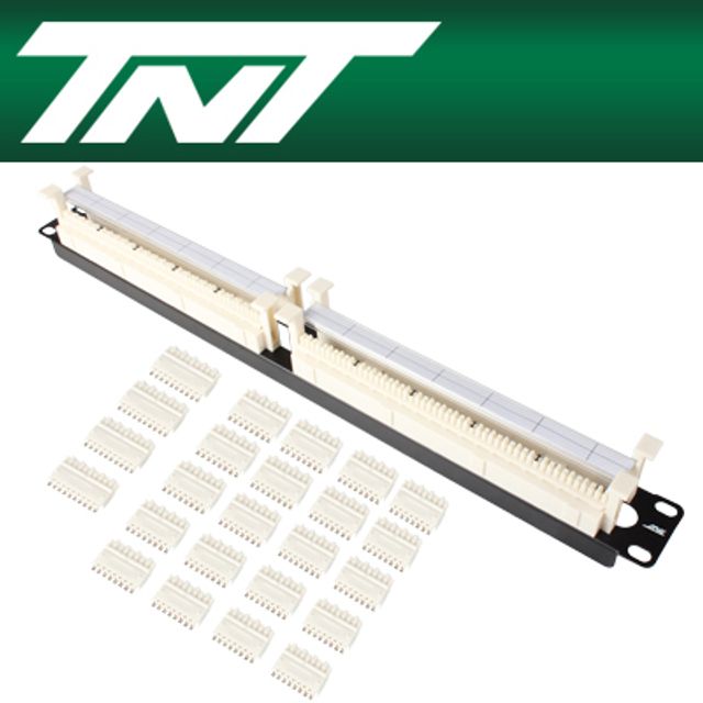 강원전자 TNT 허브랙/서버랙 110블럭 100P(1U) NM-TNT73