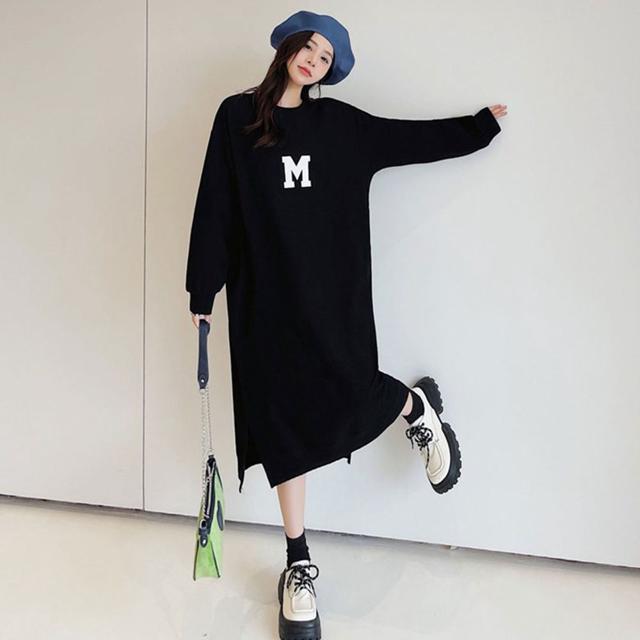여성 캐주얼 원피스 M로고 긴팔 예쁜 롱원피스