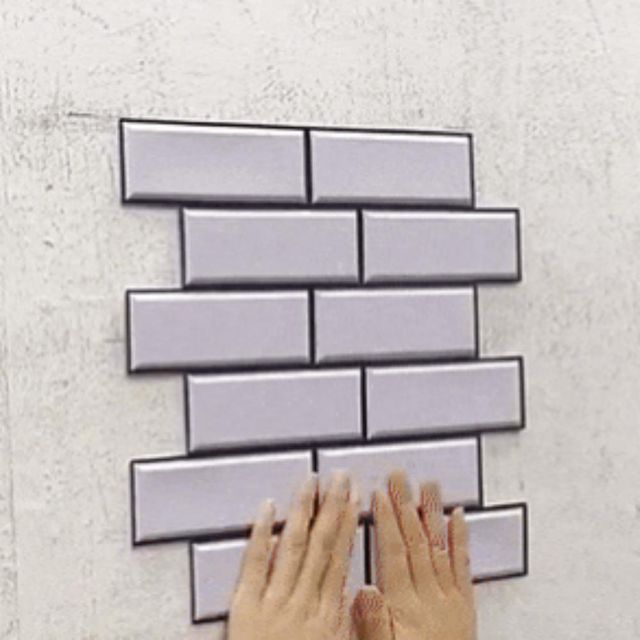 접착식 3D 벽타일 스티커 DIY 입체 벽 스티커 주방벽 오염방지 시트지 폼블럭 인테리어