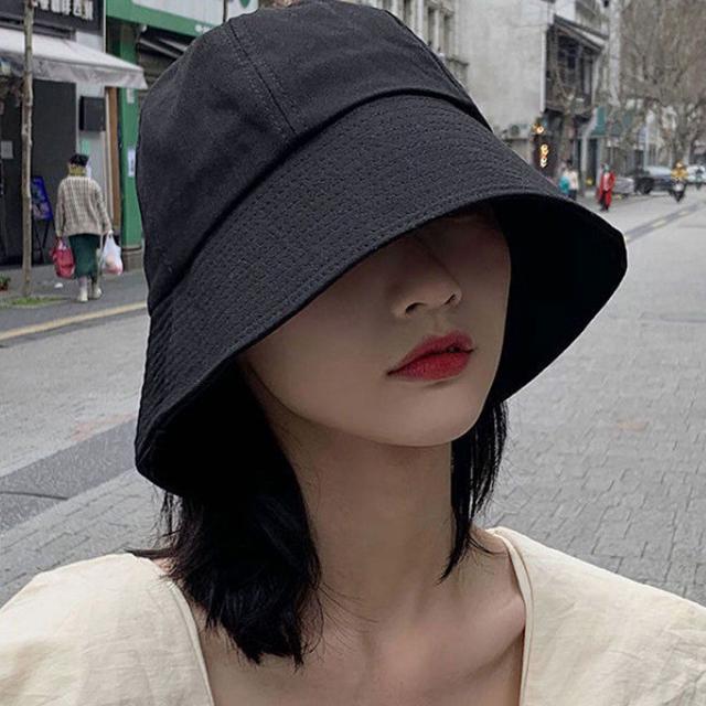 남여공용 여름 패션 커플 무지 버킷햇 벙거지 모자