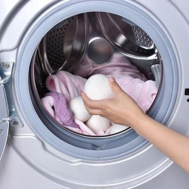 뉴질랜드 천연 양모 세탁 볼 6P 건조기용 양모볼