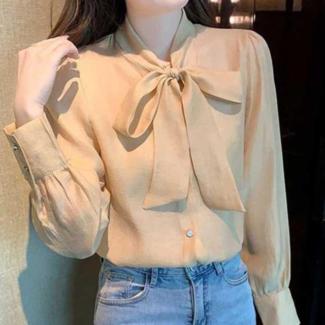 프릴블라우스 캐쥬얼 롱셔츠 여자블라우스 여자 겨울