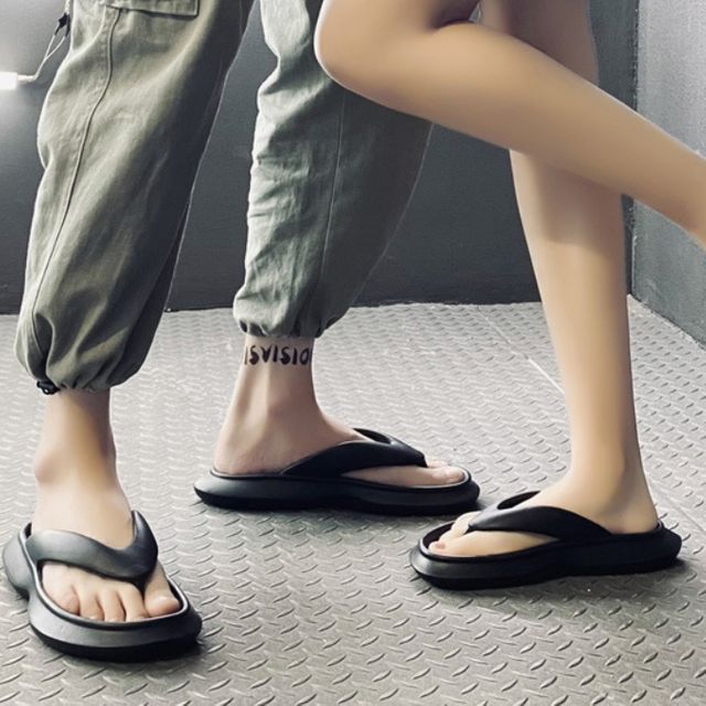 커플 쪼리 비치슬리퍼, 여행 휴가 물놀이 바캉스 슈즈