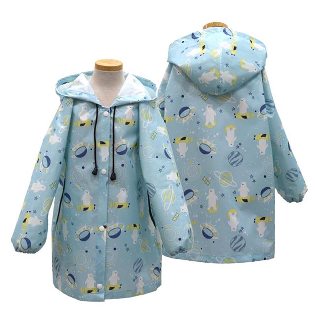 유아동 바람막이 점퍼 자켓(백곰) 메쉬 비옷 레인코트
