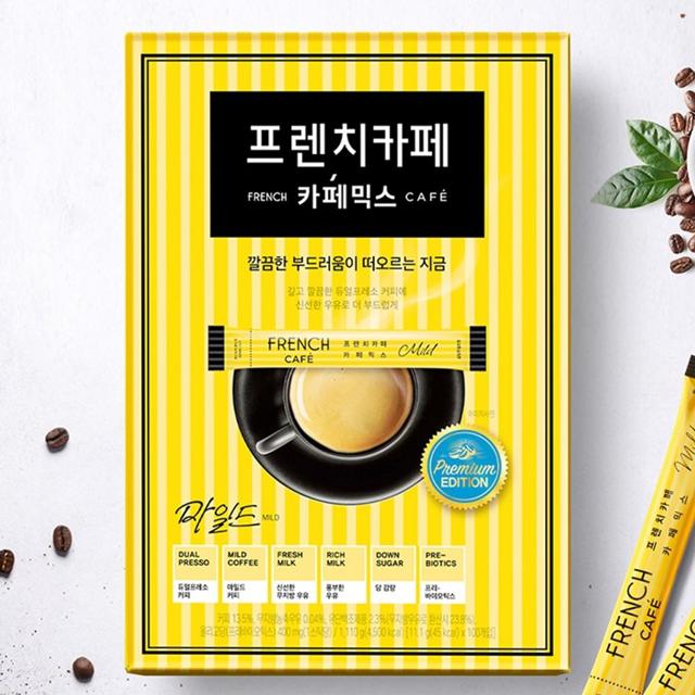 쿨샵 프렌치카페 카페믹스 사무실 커피 10.9gx100T