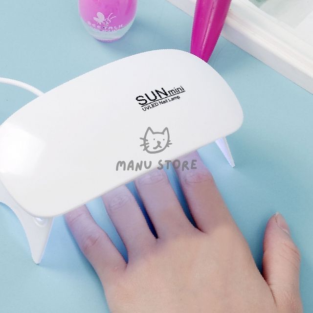 네일건조기 uv램프 미니 UV LED 젤네일 램프 화이트