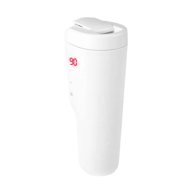 차량용 텀블러 화이트 12V 24V 디자인 30 90도 가열
