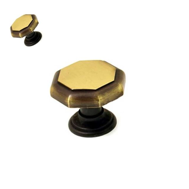 팔각민자 엔틱 1구 가구손잡이 대형 34mm 팔각민자손잡이 엔틱가구손잡이 1구손잡이 34mm손잡이