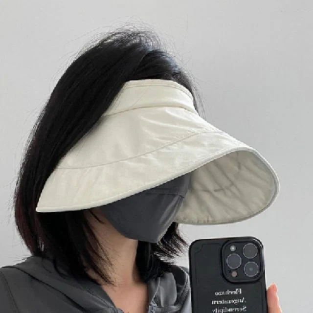 여름 선캡 여성 자외선차단, 비치 사파리 롤모자