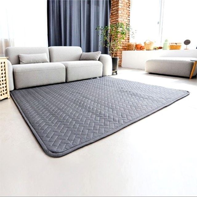 탄소 누빔 110X200cm 온열매트 매직크린 그레이 전기