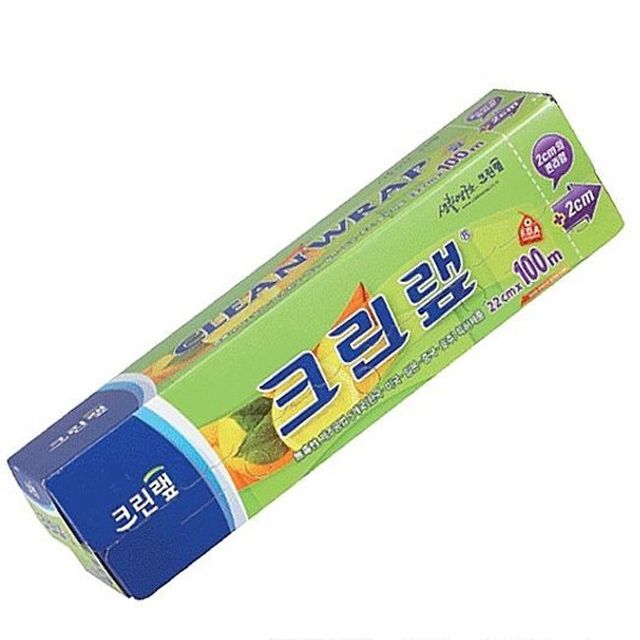 크린랩 22x100 1p - 장형 주방 포장랩 일회용 식품 보관용