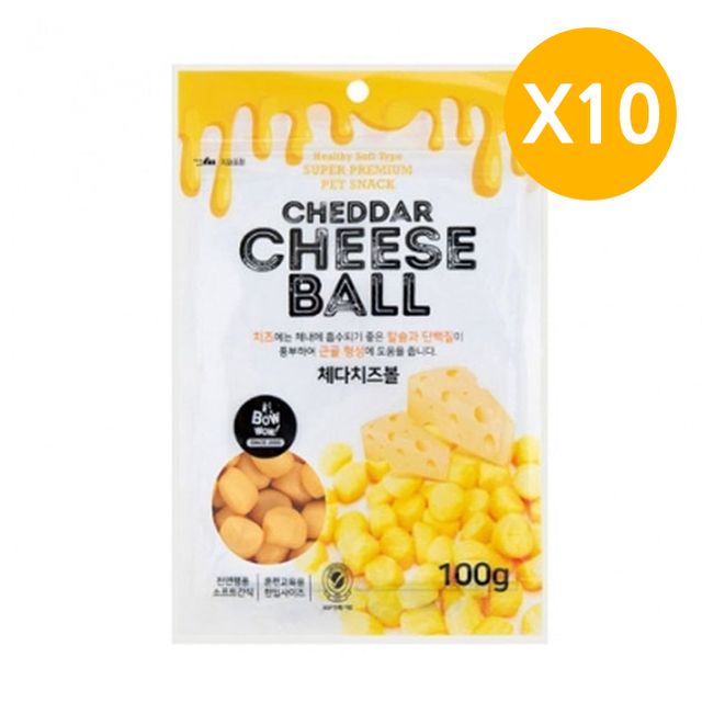 전연령용 강아지 체다치즈 애견 영양간식 100g 10P - 고단백 치즈 간식